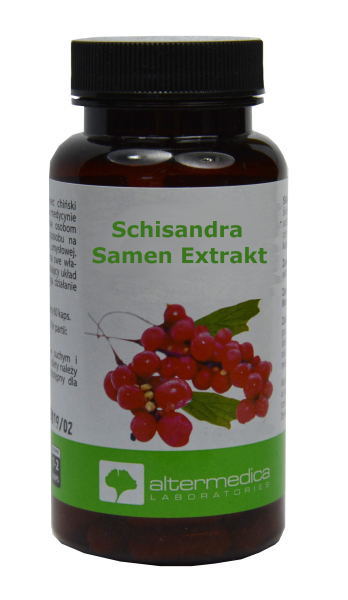 Schisandra seed extract, Wu Wei Zi, strengthens nervous system, stamina, stress increases resilience, against fatigue, sleep disorders, liver protection and detoxification, 60 capsules